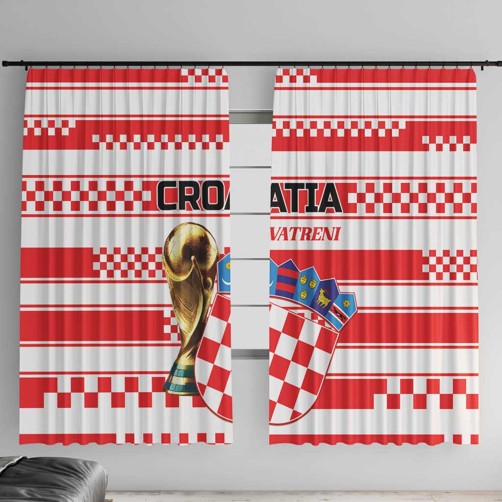 World Football Croatia 2026 Window Curtain Vatreni Hrabar Broj - Wonder Print Shop