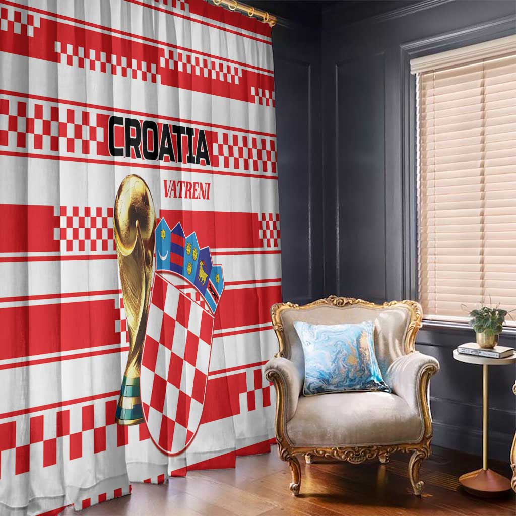 World Football Croatia 2026 Window Curtain Vatreni Hrabar Broj - Wonder Print Shop