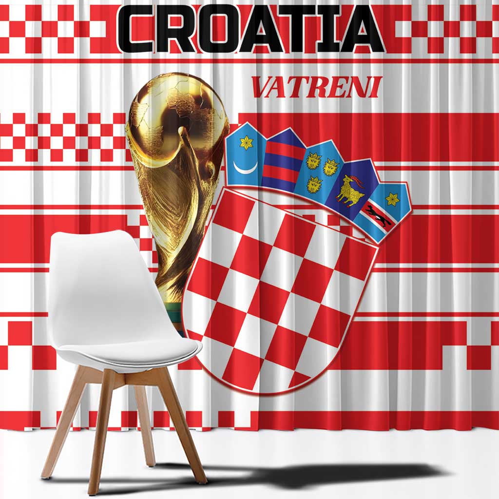 World Football Croatia 2026 Window Curtain Vatreni Hrabar Broj - Wonder Print Shop