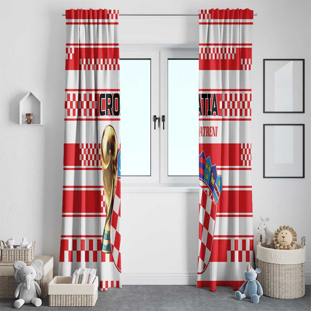World Football Croatia 2026 Window Curtain Vatreni Hrabar Broj - Wonder Print Shop