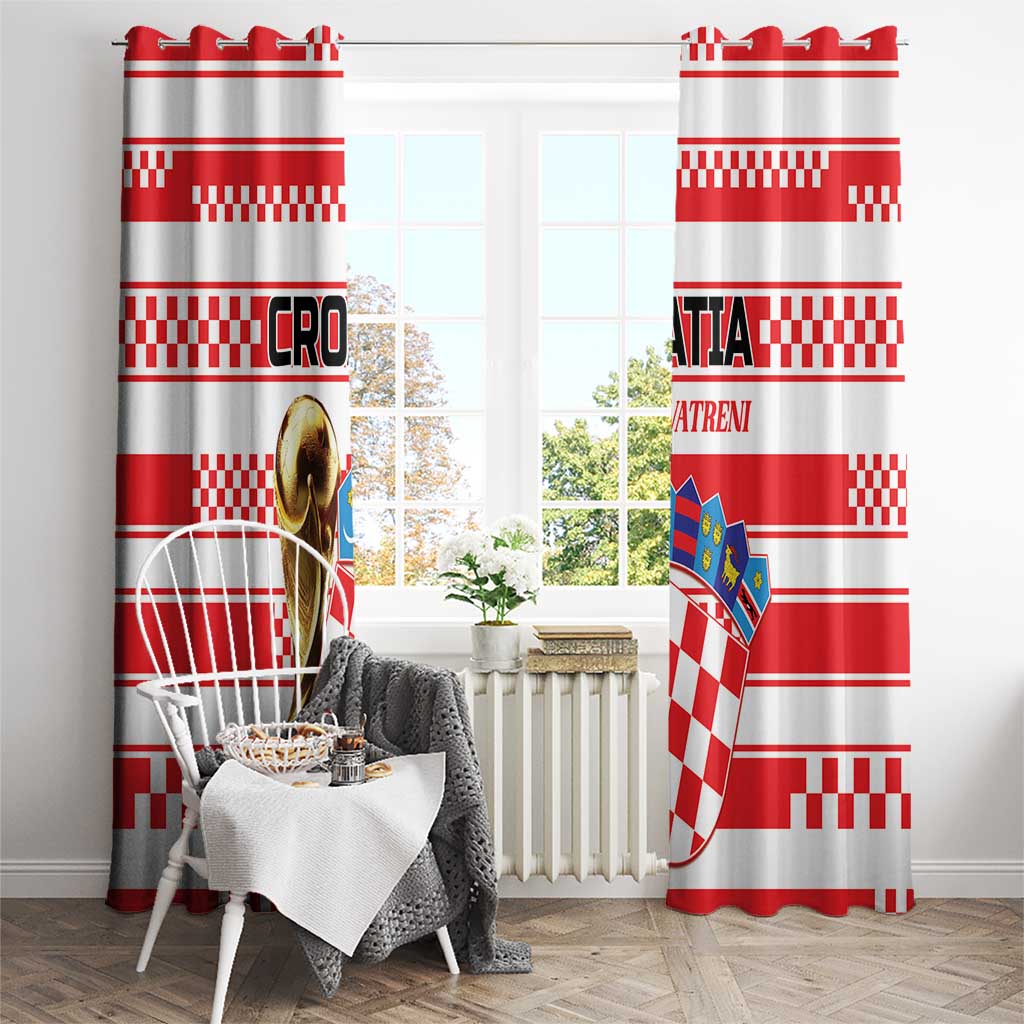 World Football Croatia 2026 Window Curtain Vatreni Hrabar Broj - Wonder Print Shop