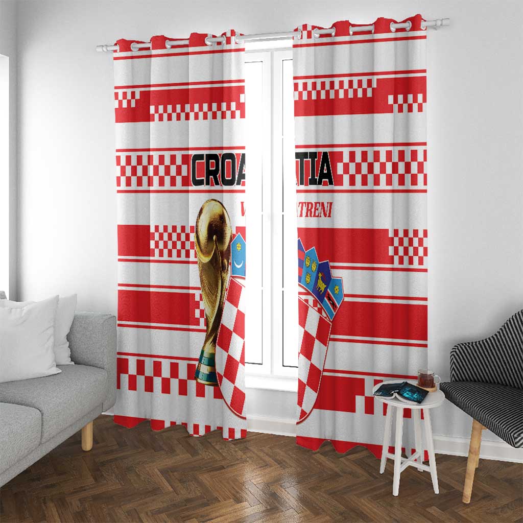 World Football Croatia 2026 Window Curtain Vatreni Hrabar Broj - Wonder Print Shop