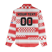 Custom World Football Croatia 2026 Women Casual Shirt Vatreni Hrabar Broj - Wonder Print Shop