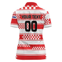 Custom World Football Croatia 2026 Women Polo Shirt Vatreni Hrabar Broj - Wonder Print Shop