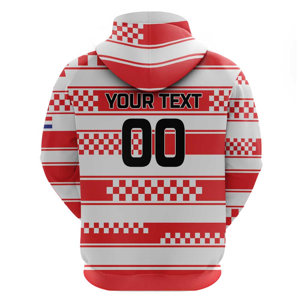 Custom World Football Croatia 2026 Zip Hoodie Vatreni Hrabar Broj - Wonder Print Shop