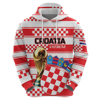 Custom World Football Croatia 2026 Zip Hoodie Vatreni Hrabar Broj - Wonder Print Shop