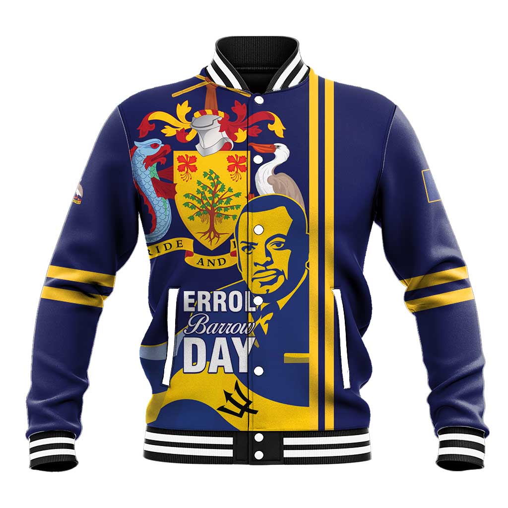 Barbados Errol Barrow Day Baseball Jacket Barbadian Father of Independence