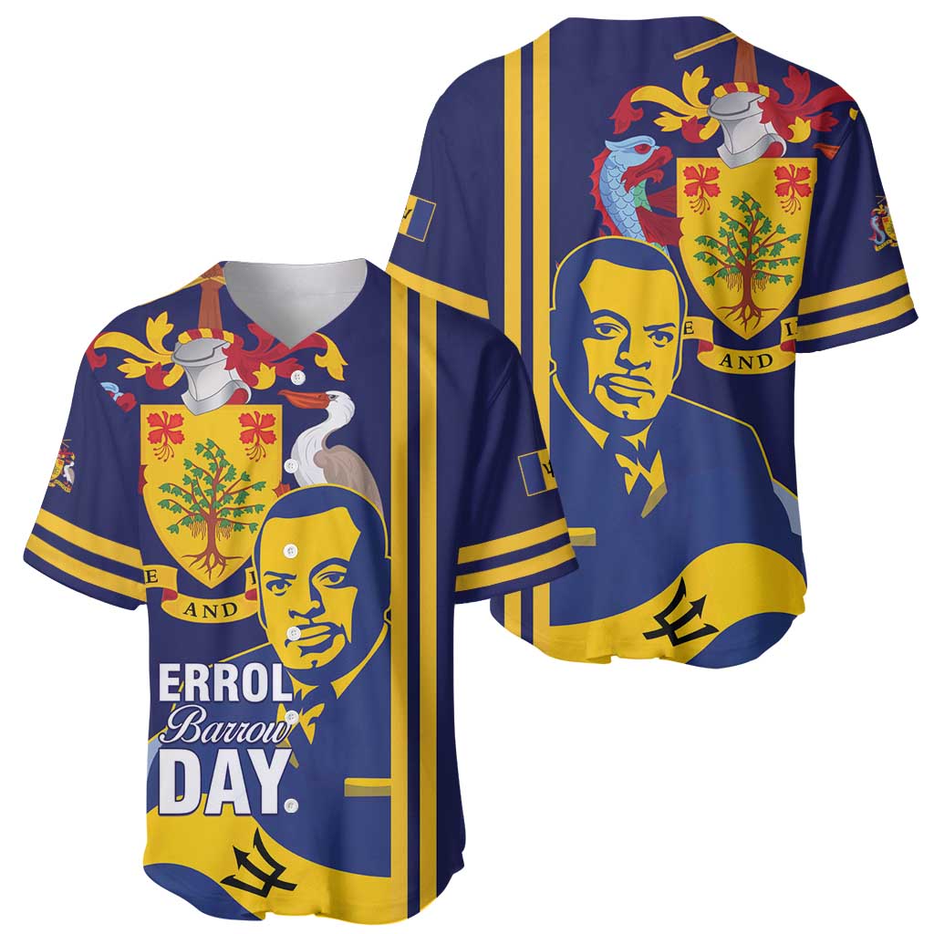 Barbados Errol Barrow Day Baseball Jersey Barbadian Father of Independence
