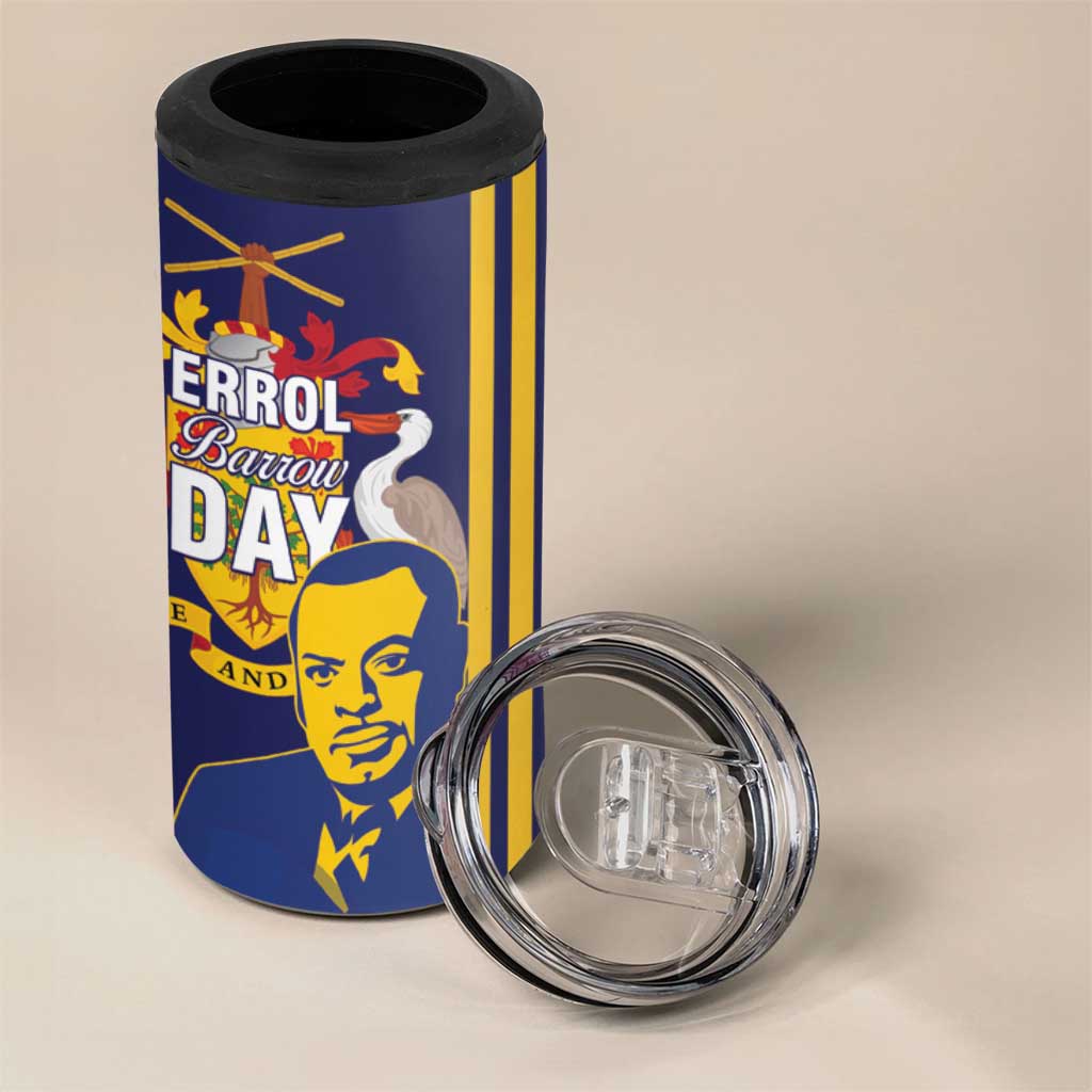 Barbados Errol Barrow Day 4 in 1 Can Cooler Tumbler Barbadian Father of Independence