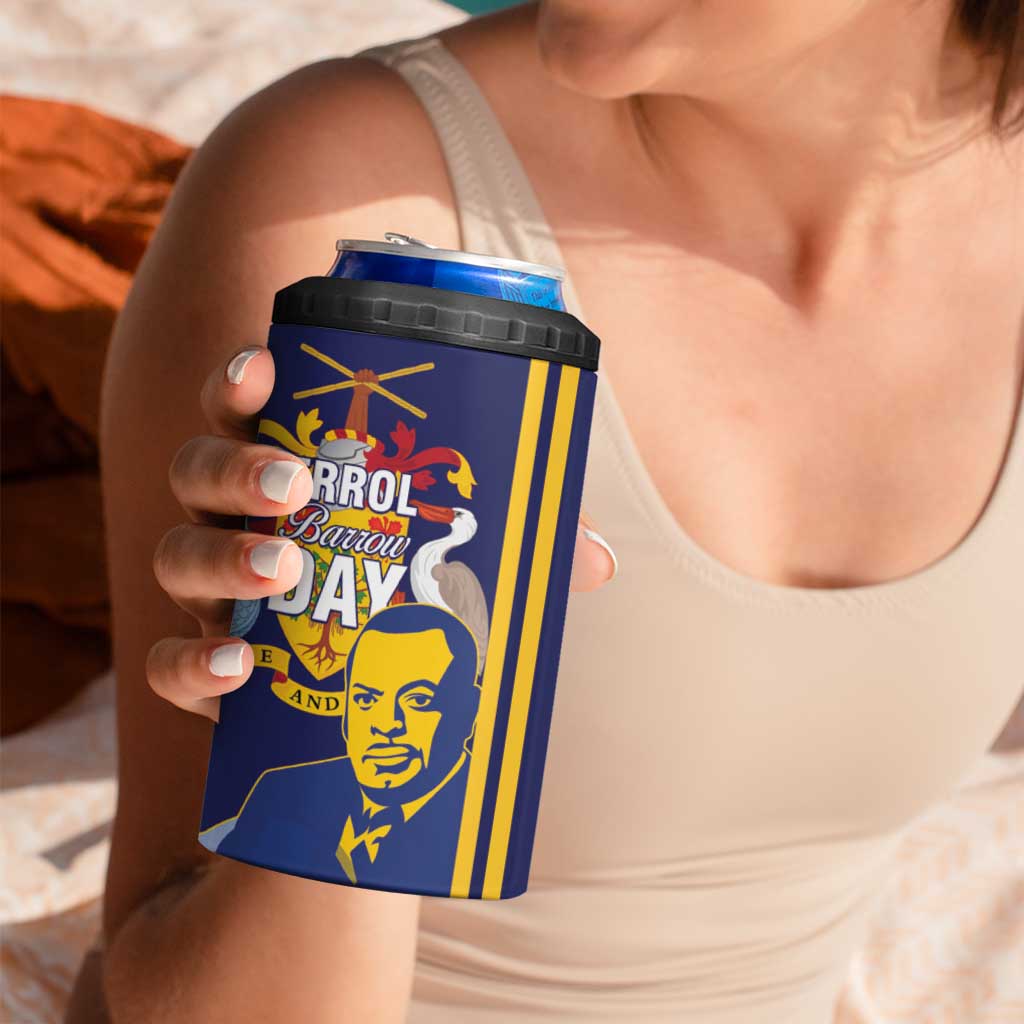 Barbados Errol Barrow Day 4 in 1 Can Cooler Tumbler Barbadian Father of Independence