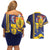Barbados Errol Barrow Day Couples Matching Off Shoulder Short Dress and Hawaiian Shirt Barbadian Father of Independence