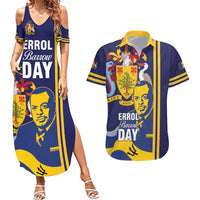 Barbados Errol Barrow Day Couples Matching Summer Maxi Dress and Hawaiian Shirt Barbadian Father of Independence