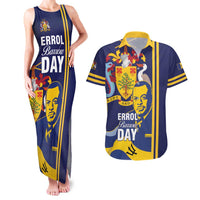 Barbados Errol Barrow Day Couples Matching Tank Maxi Dress and Hawaiian Shirt Barbadian Father of Independence