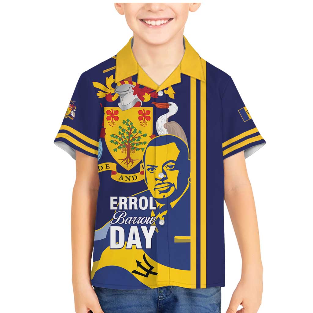 Barbados Errol Barrow Day Family Matching Mermaid Dress and Hawaiian Shirt Barbadian Father of Independence