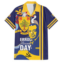 Barbados Errol Barrow Day Family Matching Short Sleeve Bodycon Dress and Hawaiian Shirt Barbadian Father of Independence