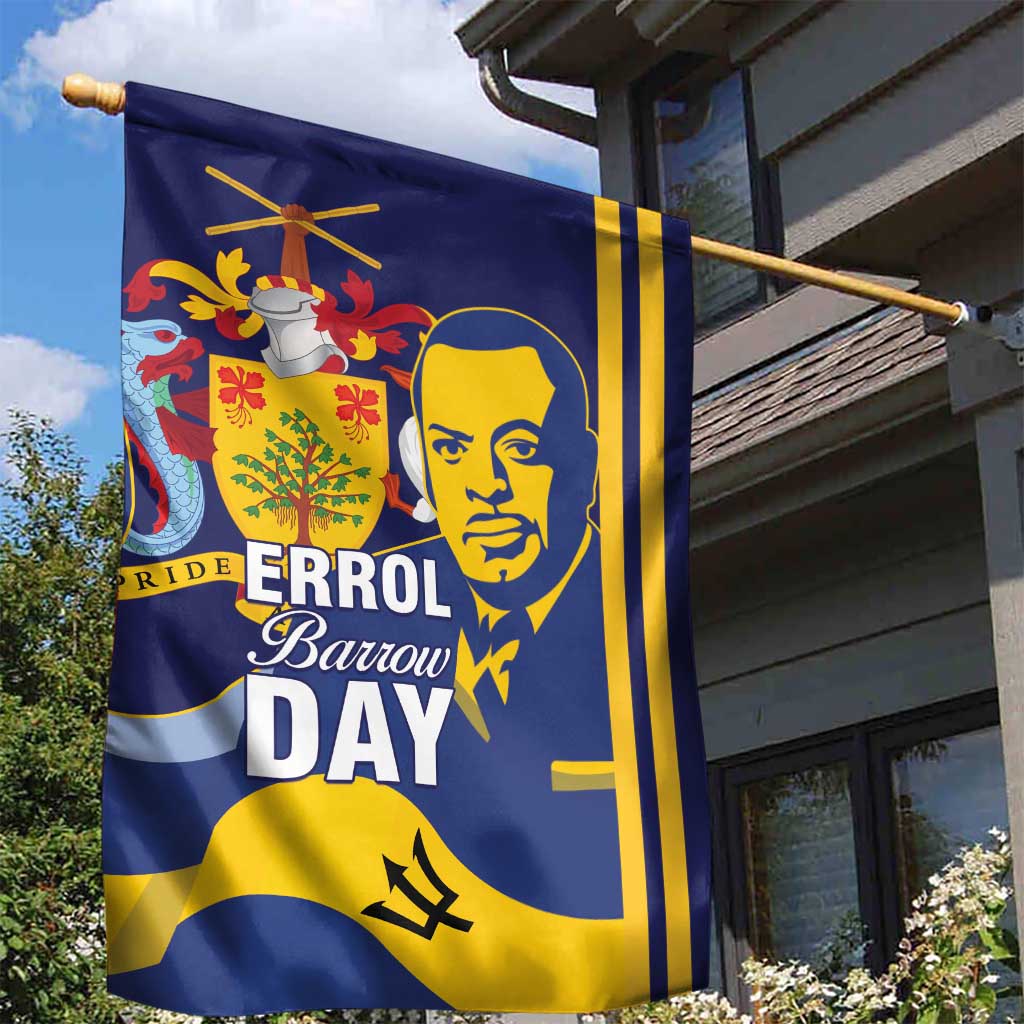 Barbados Errol Barrow Day Garden Flag Barbadian Father of Independence