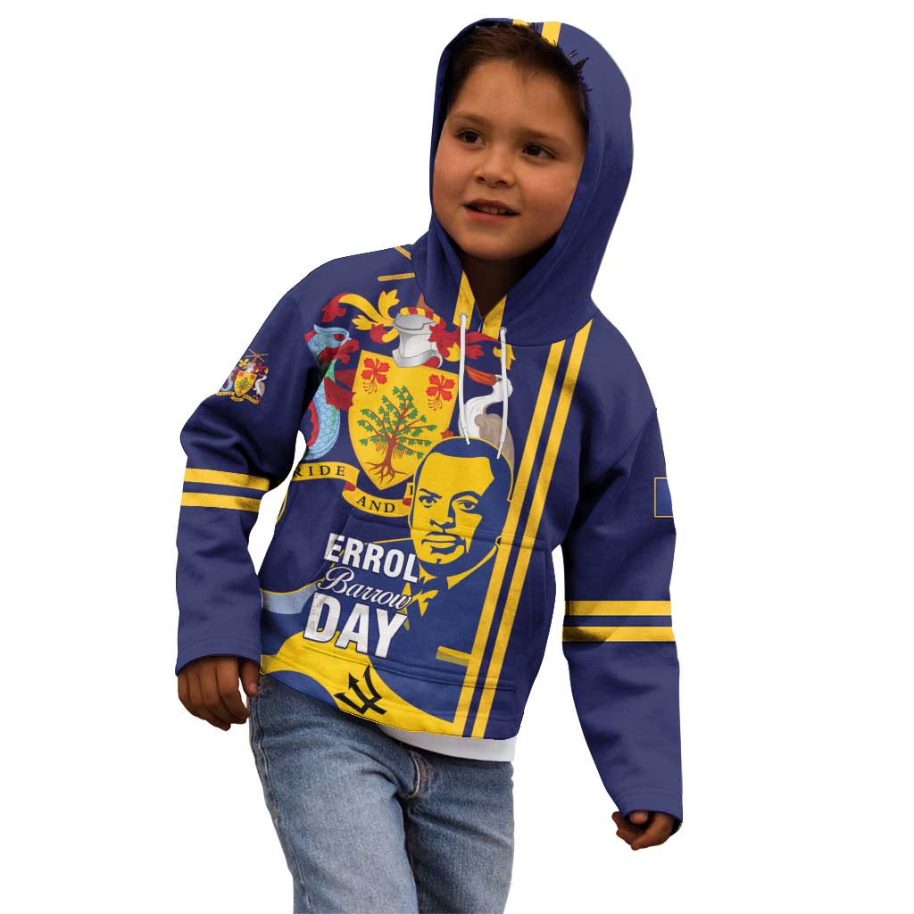 Barbados Errol Barrow Day Kid Hoodie Barbadian Father of Independence