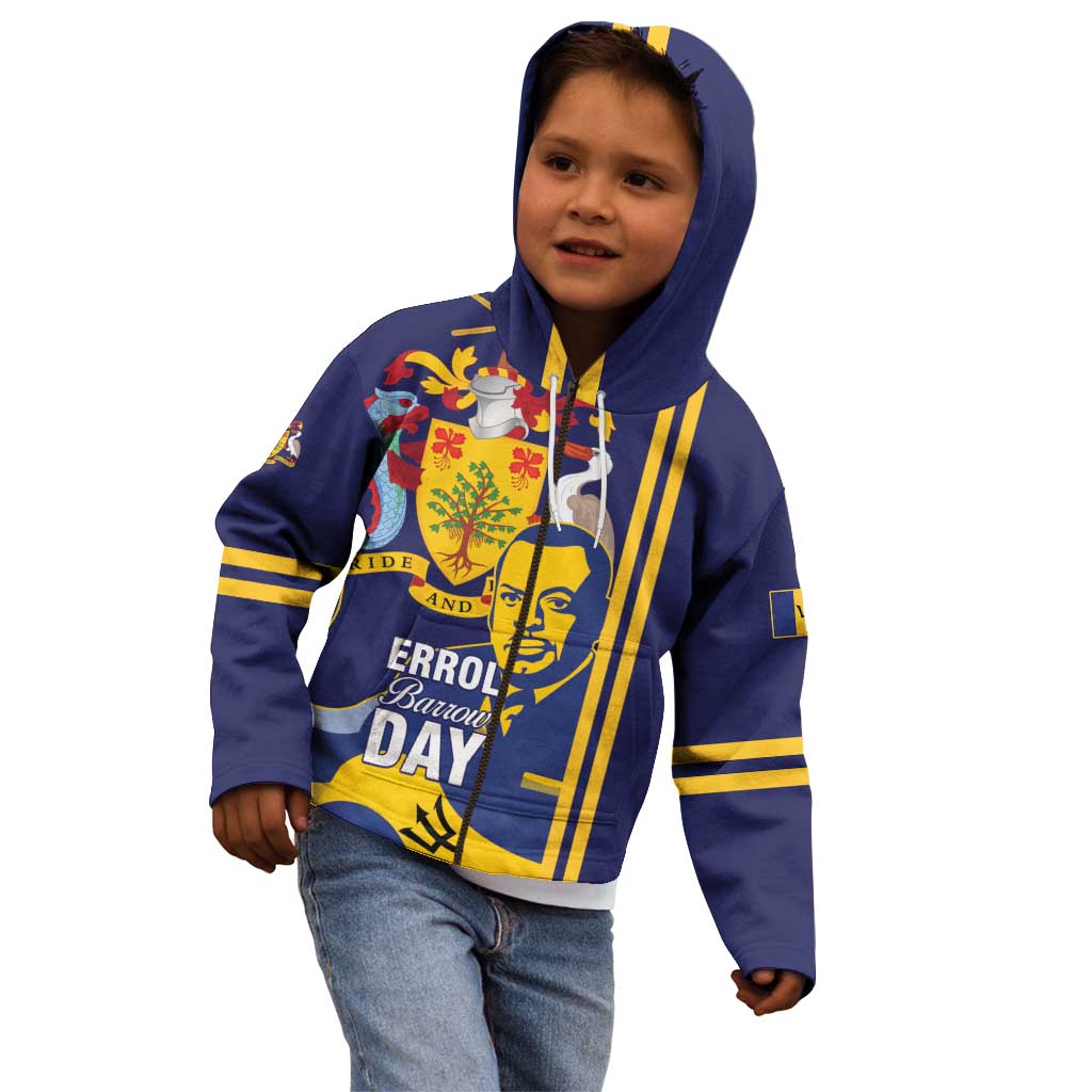 Barbados Errol Barrow Day Kid Hoodie Barbadian Father of Independence