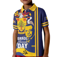Barbados Errol Barrow Day Kid Polo Shirt Barbadian Father of Independence