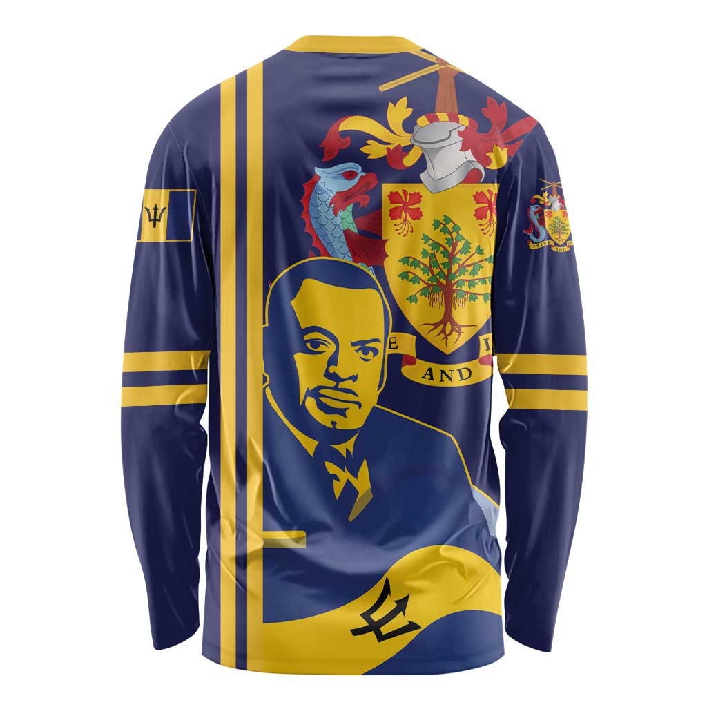 Barbados Errol Barrow Day Long Sleeve Shirt Barbadian Father of Independence