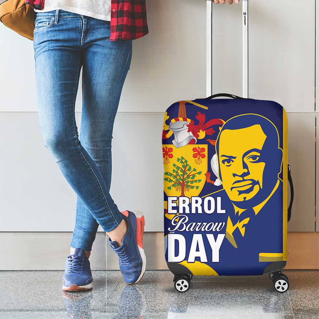 Barbados Errol Barrow Day Luggage Cover Barbadian Father of Independence
