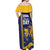 Barbados Errol Barrow Day Off Shoulder Maxi Dress Barbadian Father of Independence