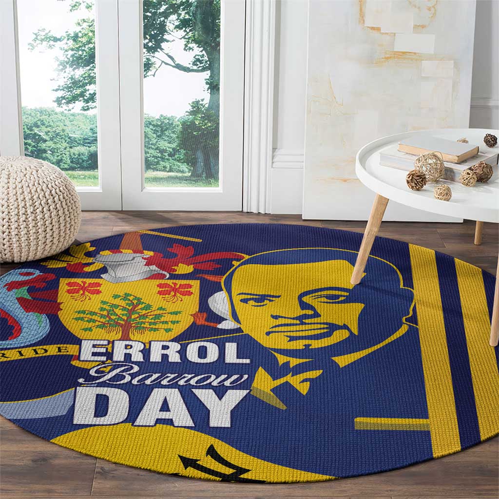 Barbados Errol Barrow Day Round Carpet Barbadian Father of Independence - Wonder Print Shop