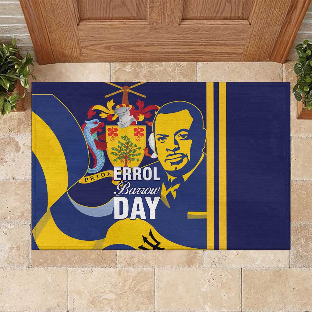 Barbados Errol Barrow Day Rubber Doormat Barbadian Father of Independence - Wonder Print Shop