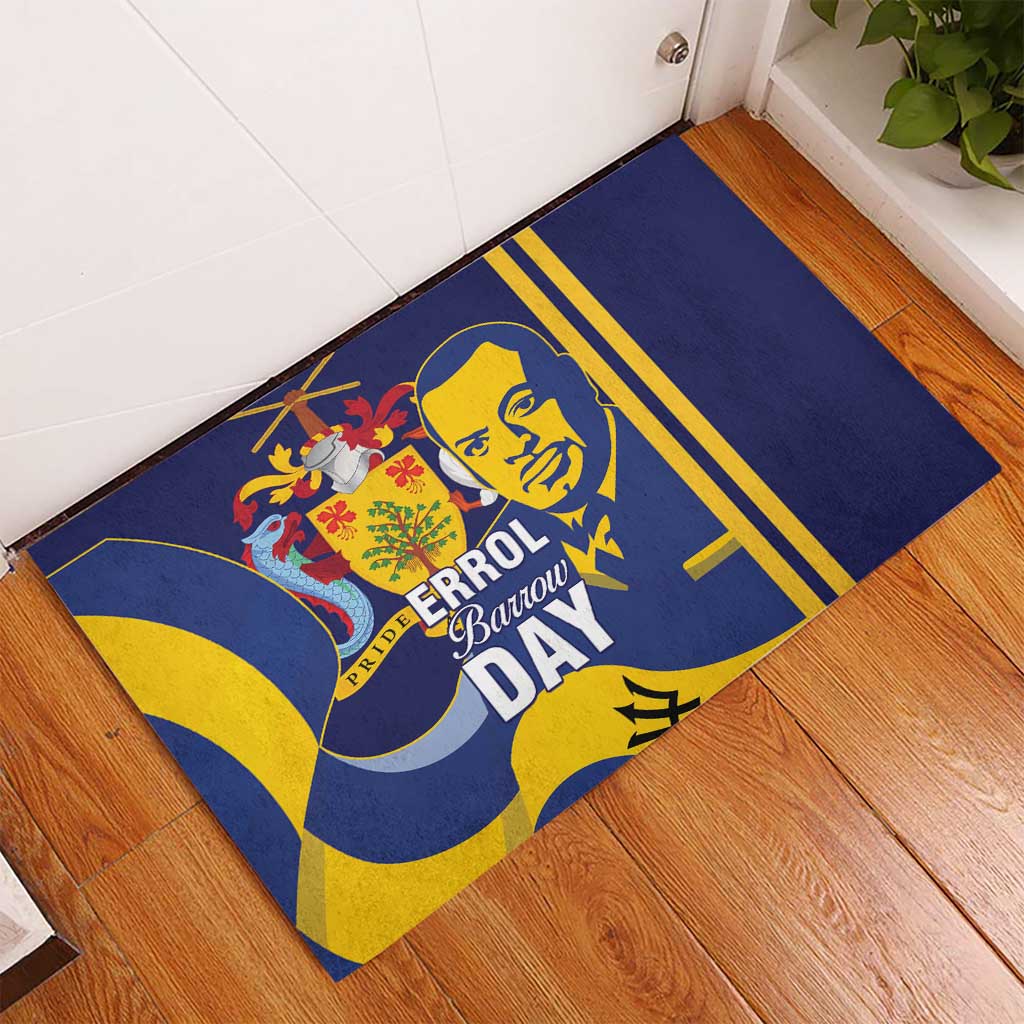 Barbados Errol Barrow Day Rubber Doormat Barbadian Father of Independence - Wonder Print Shop