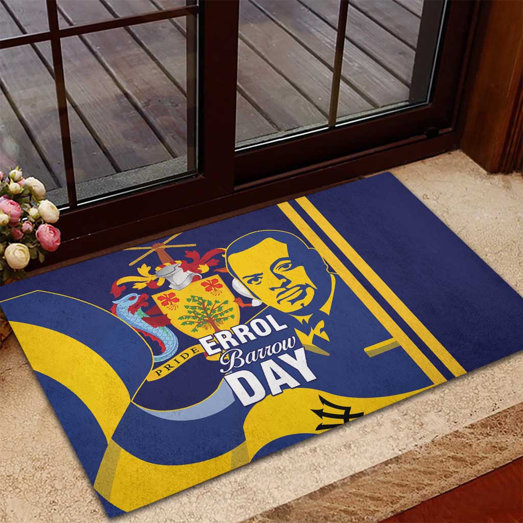 Barbados Errol Barrow Day Rubber Doormat Barbadian Father of Independence - Wonder Print Shop