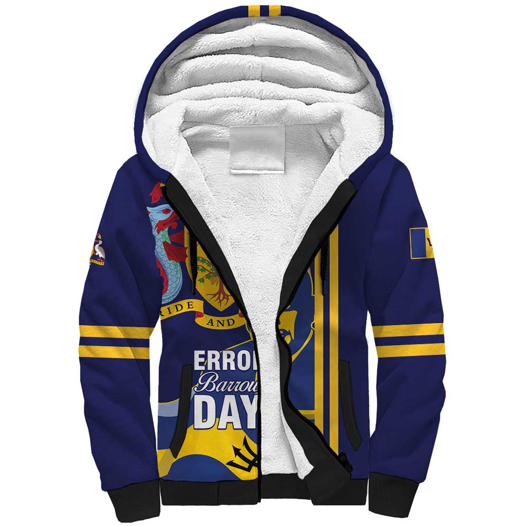 Barbados Errol Barrow Day Sherpa Hoodie Barbadian Father of Independence - Wonder Print Shop