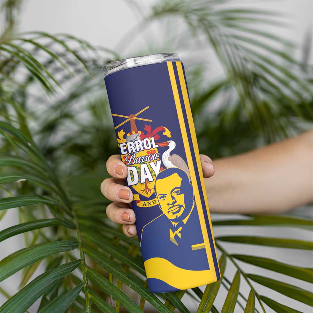 Barbados Errol Barrow Day Skinny Tumbler Barbadian Father of Independence - Wonder Print Shop
