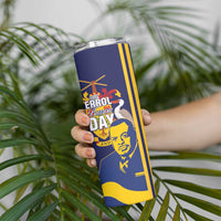 Barbados Errol Barrow Day Skinny Tumbler Barbadian Father of Independence - Wonder Print Shop