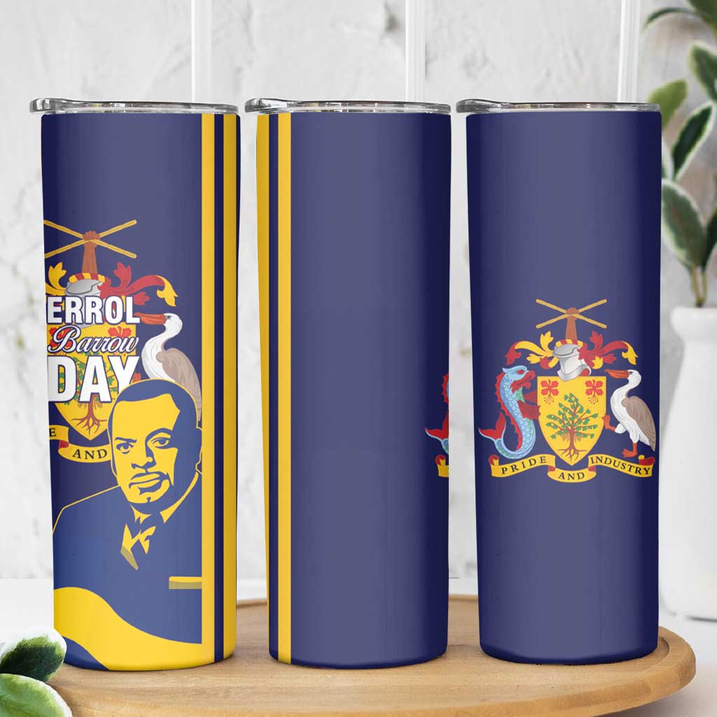 Barbados Errol Barrow Day Skinny Tumbler Barbadian Father of Independence - Wonder Print Shop
