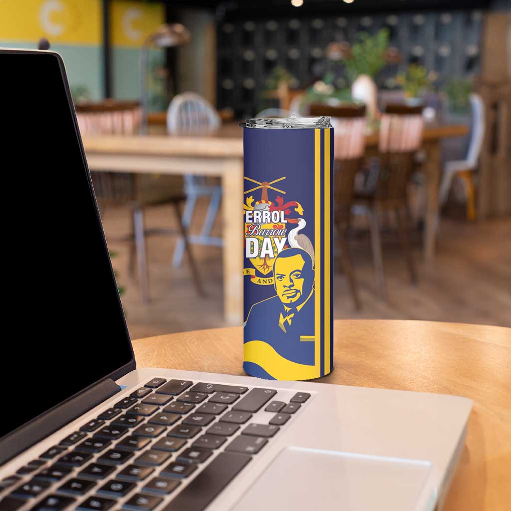 Barbados Errol Barrow Day Skinny Tumbler Barbadian Father of Independence - Wonder Print Shop