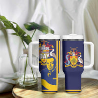 Barbados Errol Barrow Day Tumbler With Handle Barbadian Father of Independence - Wonder Print Shop