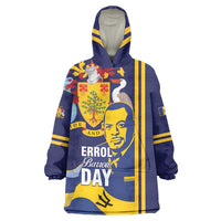 Barbados Errol Barrow Day Wearable Blanket Hoodie Barbadian Father of Independence - Wonder Print Shop
