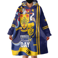 Barbados Errol Barrow Day Wearable Blanket Hoodie Barbadian Father of Independence - Wonder Print Shop
