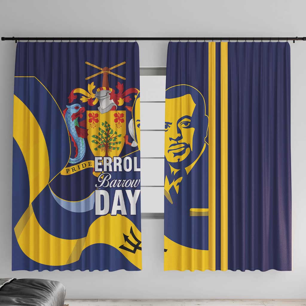 Barbados Errol Barrow Day Window Curtain Barbadian Father of Independence - Wonder Print Shop
