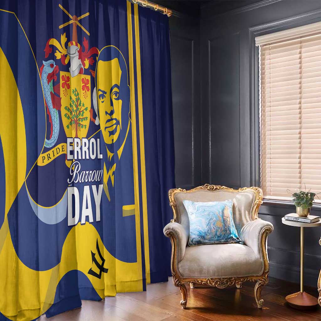 Barbados Errol Barrow Day Window Curtain Barbadian Father of Independence - Wonder Print Shop