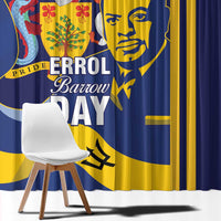 Barbados Errol Barrow Day Window Curtain Barbadian Father of Independence - Wonder Print Shop