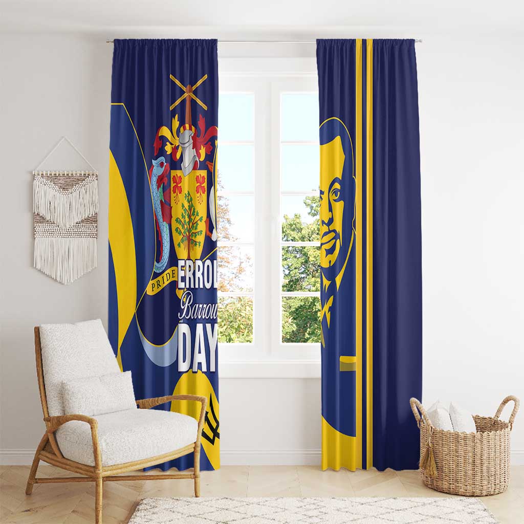 Barbados Errol Barrow Day Window Curtain Barbadian Father of Independence - Wonder Print Shop
