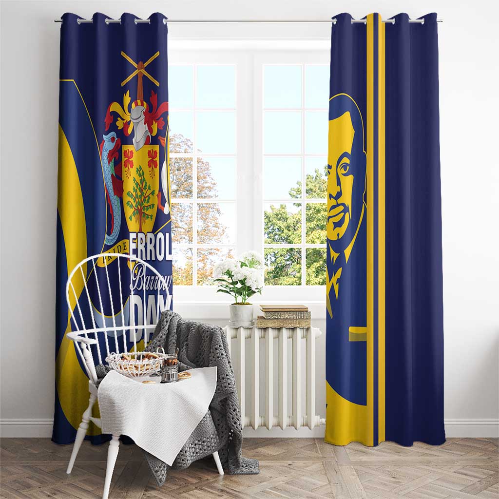Barbados Errol Barrow Day Window Curtain Barbadian Father of Independence - Wonder Print Shop