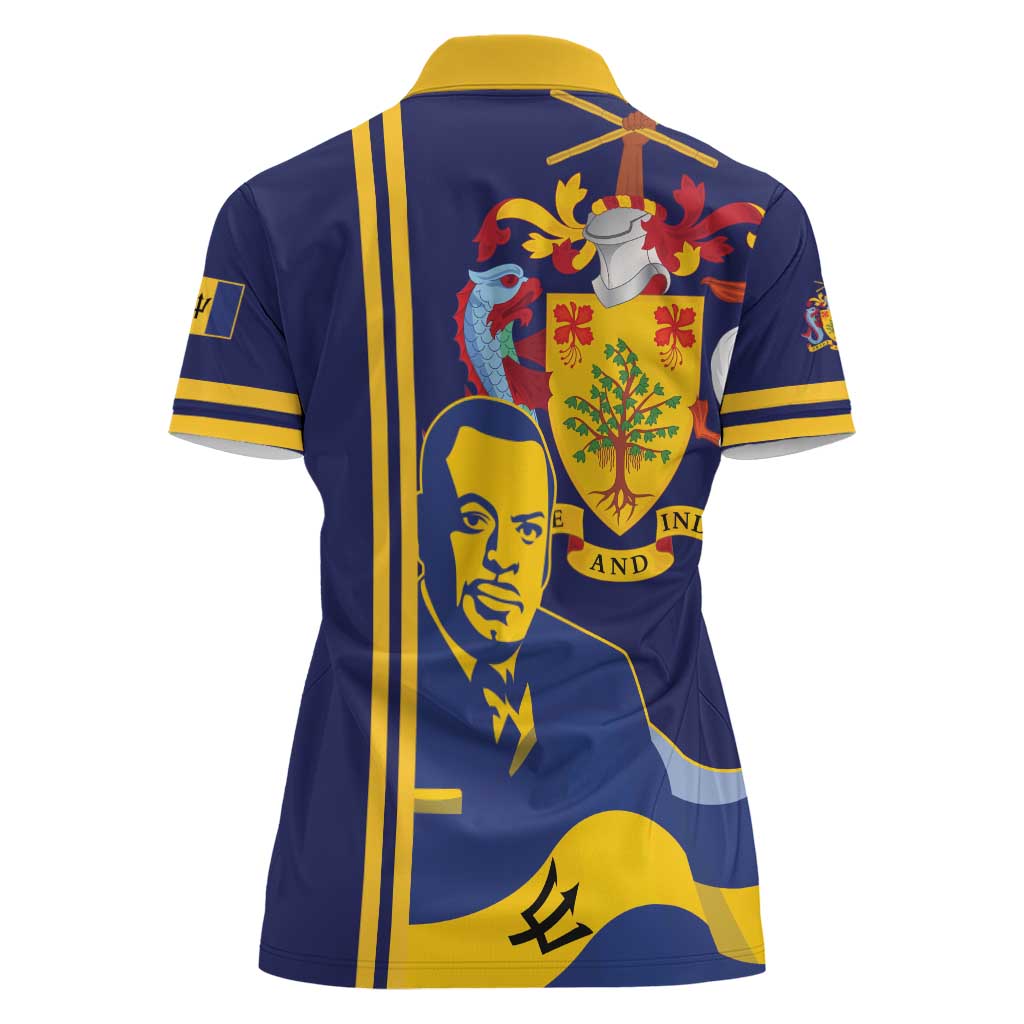 Barbados Errol Barrow Day Women Polo Shirt Barbadian Father of Independence - Wonder Print Shop