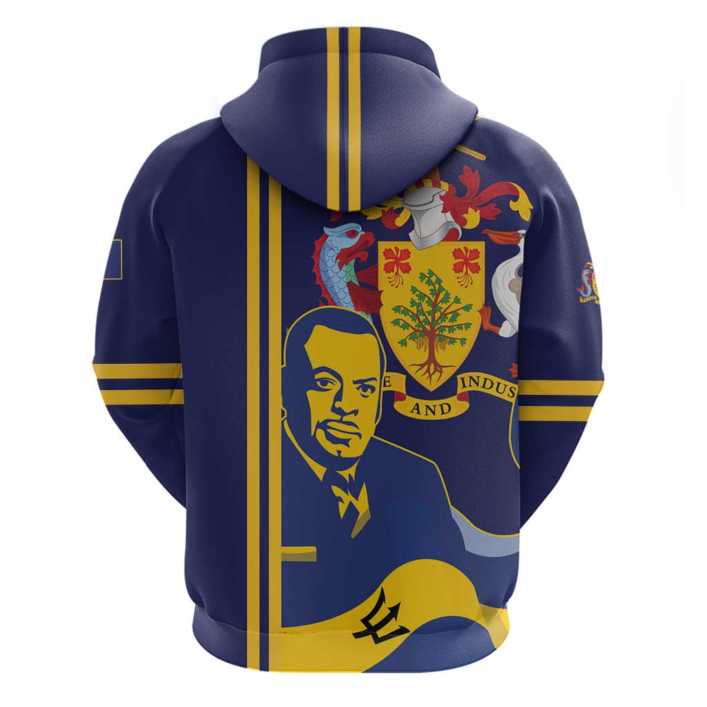 Barbados Errol Barrow Day Zip Hoodie Barbadian Father of Independence - Wonder Print Shop