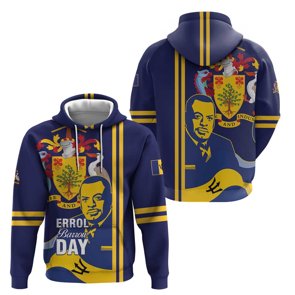 Barbados Errol Barrow Day Zip Hoodie Barbadian Father of Independence - Wonder Print Shop
