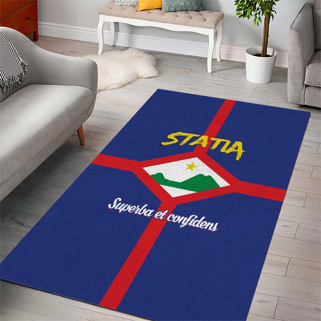 Statia Area Rug Sint Eustatius Coat Of Arms
