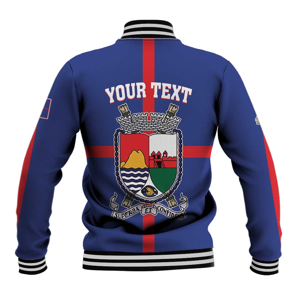 Personalised Statia Baseball Jacket Sint Eustatius Coat Of Arms