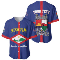 Personalised Statia Baseball Jersey Sint Eustatius Coat Of Arms