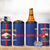 Personalised Statia 4 in 1 Can Cooler Tumbler Sint Eustatius Coat Of Arms